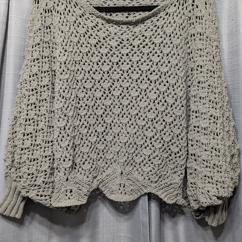 Jessica Simpson Textured Knit Sweater in Cream